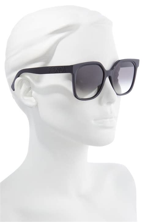 fendi 55mm gradient square sunglasses|fendi unisex sunglasses.